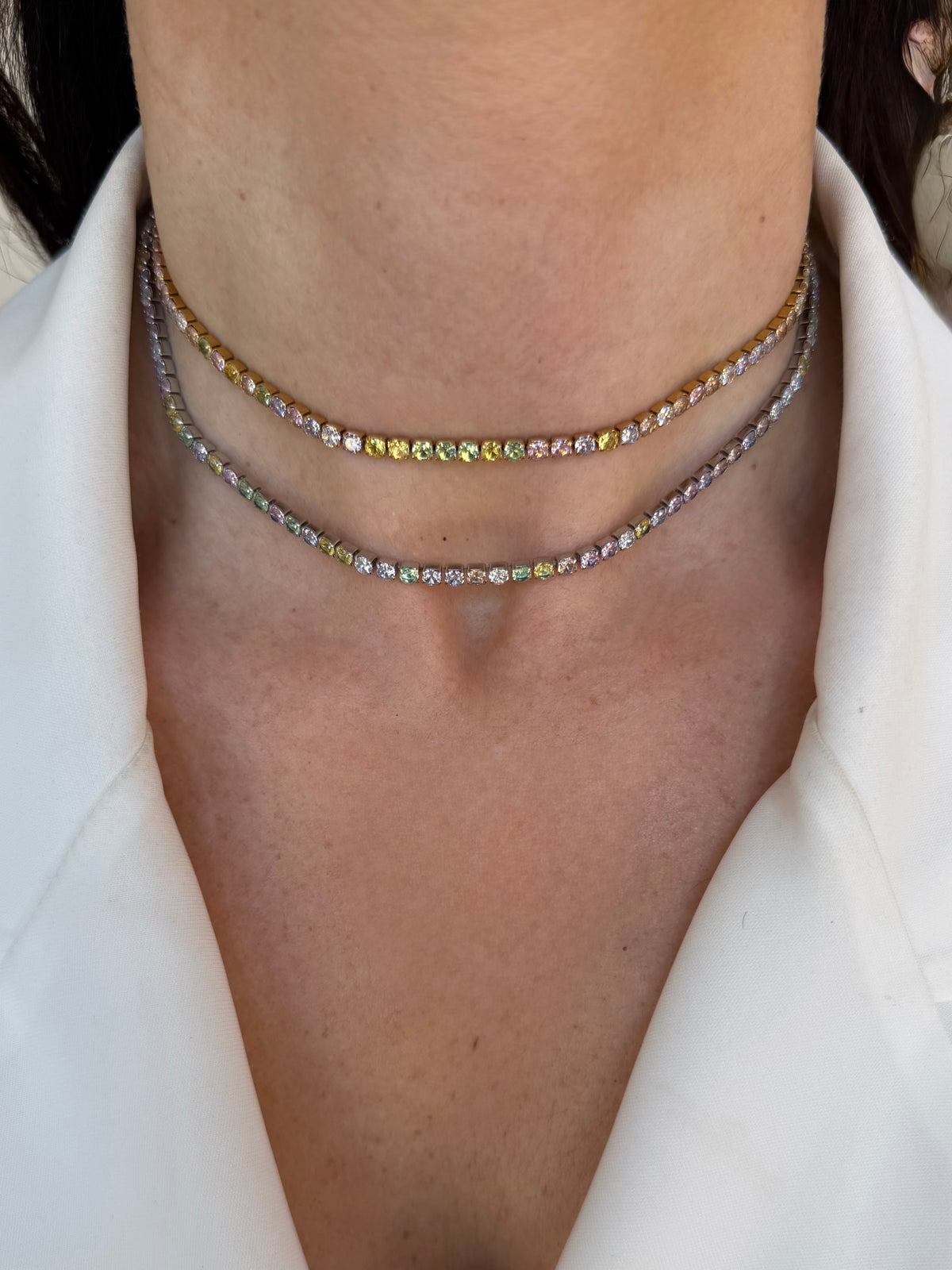 Priya Tennis Choker Necklace