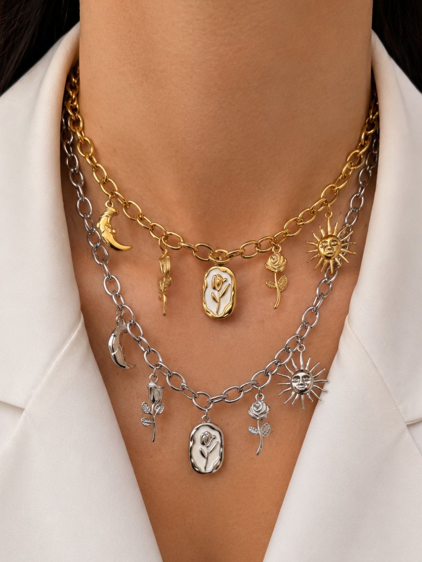 Eva White Necklace