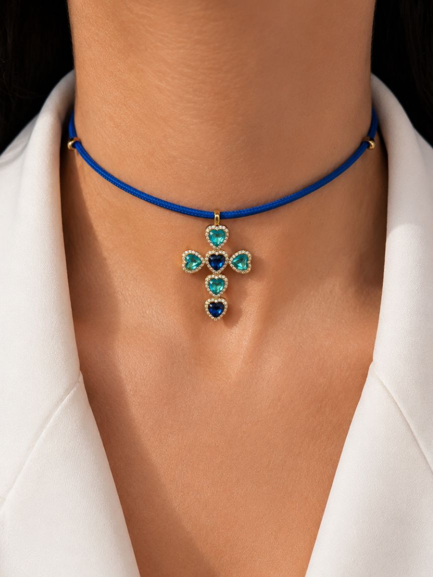 Light Blue Soul Choker Necklace