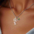 Birth Flower | Birthstone Necklace