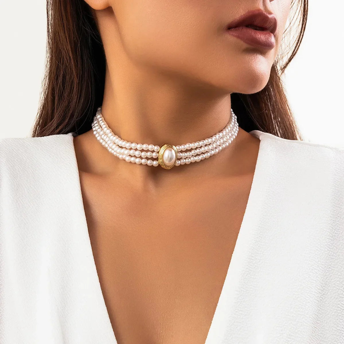 Quinn | Turquoise Triple Choker Necklace
