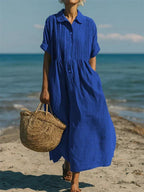 Mandy | Elegant Collared Button Dress