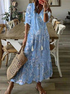 Poppy | Boho V-Neck Summer Dress