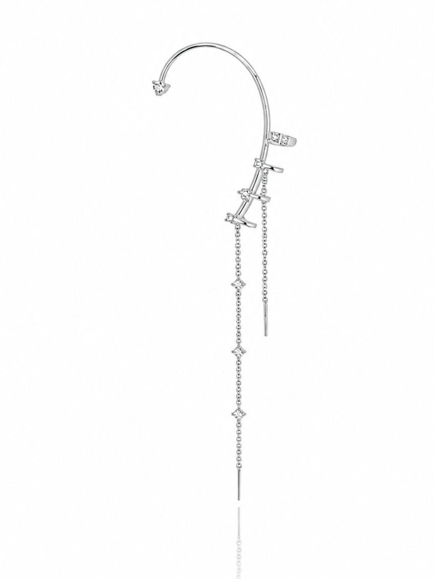Giada | White Stone Earrings