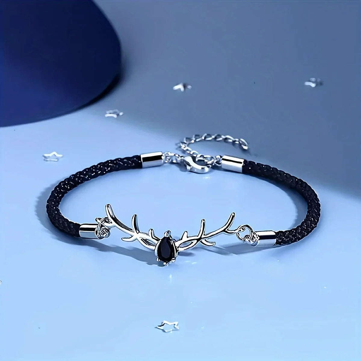 Antler Heart Bracelet with Cubic Zirconia