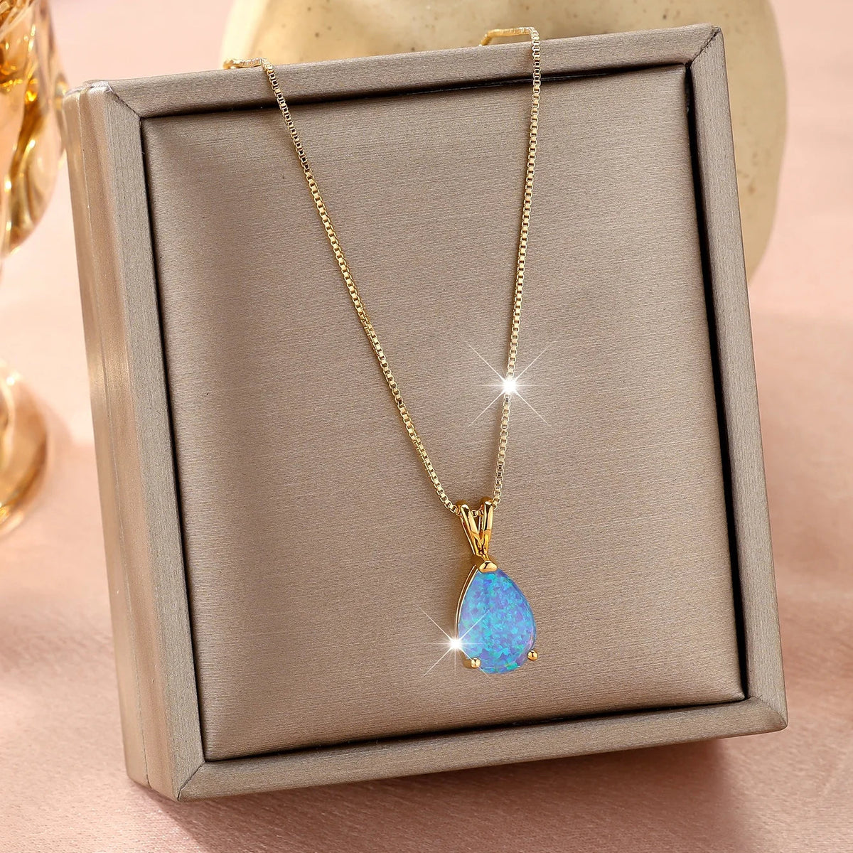 Nova | Opal Teardrop Necklace
