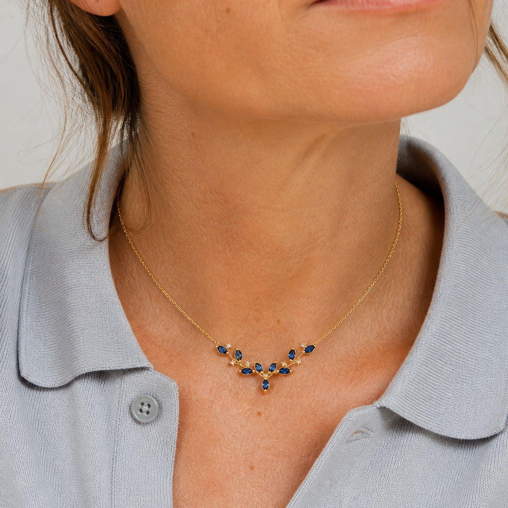 Beatrix | Blue Pendant Necklace