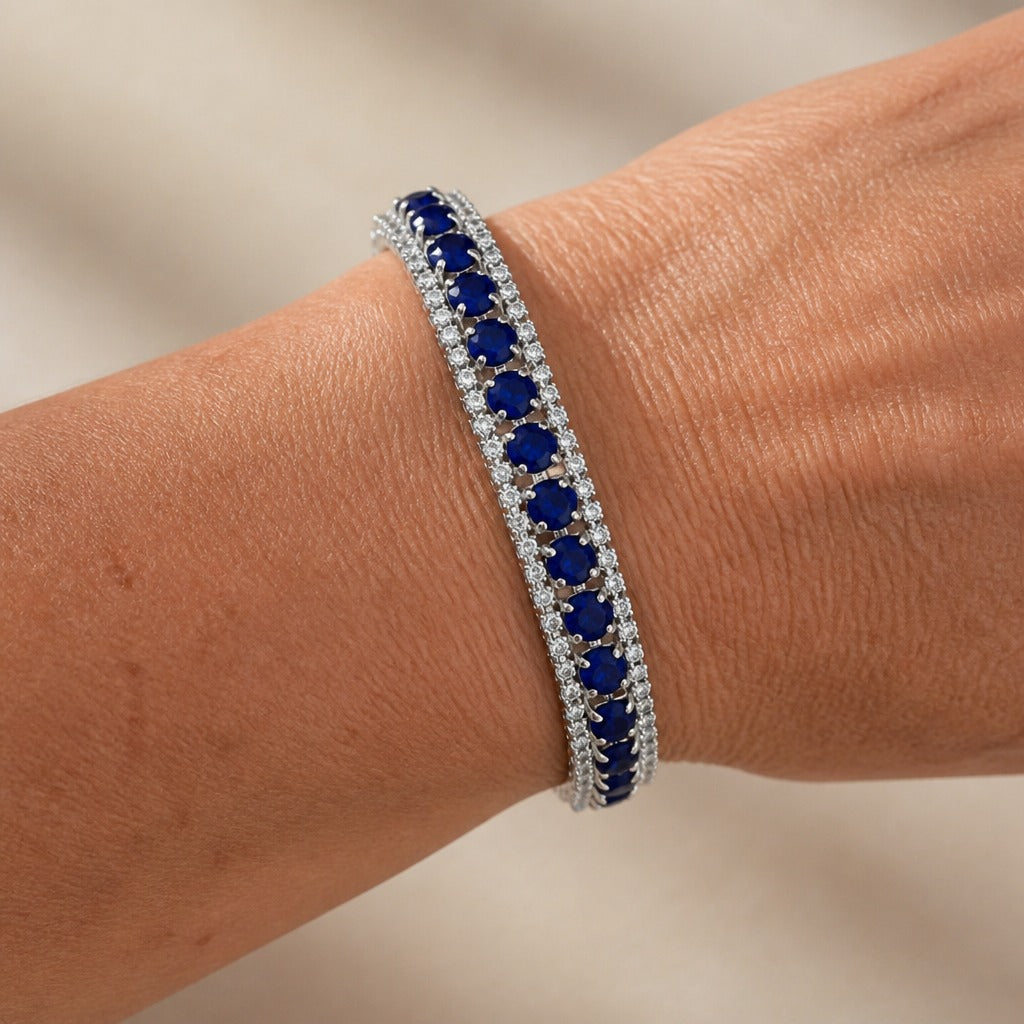 Daphne | Blue Tennis Bracelet