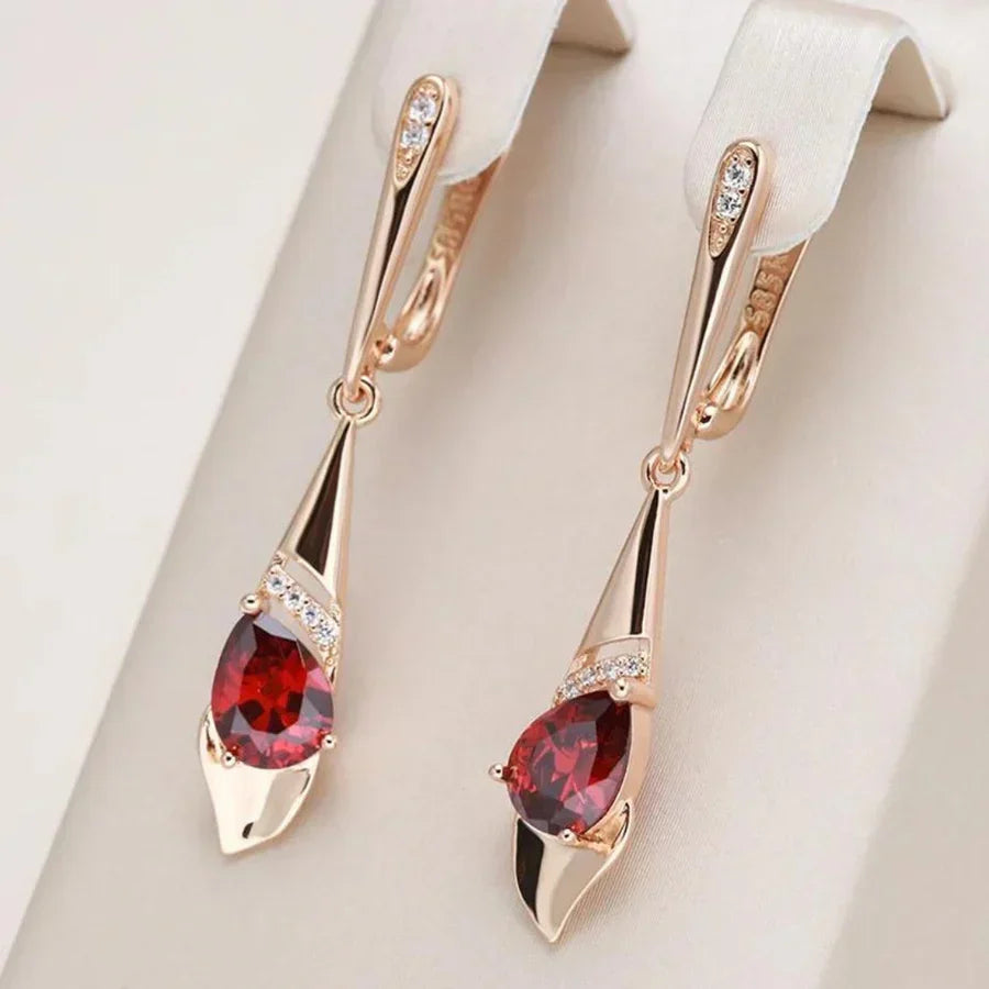 Scarlet | Red Crystal Earrings