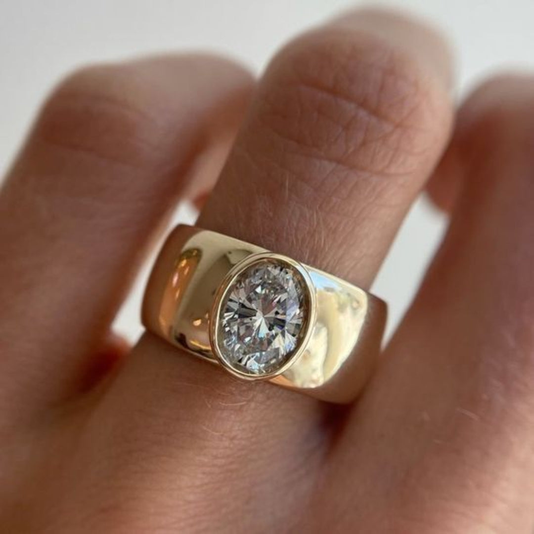 Coraline | Zirconia Gold Ring
