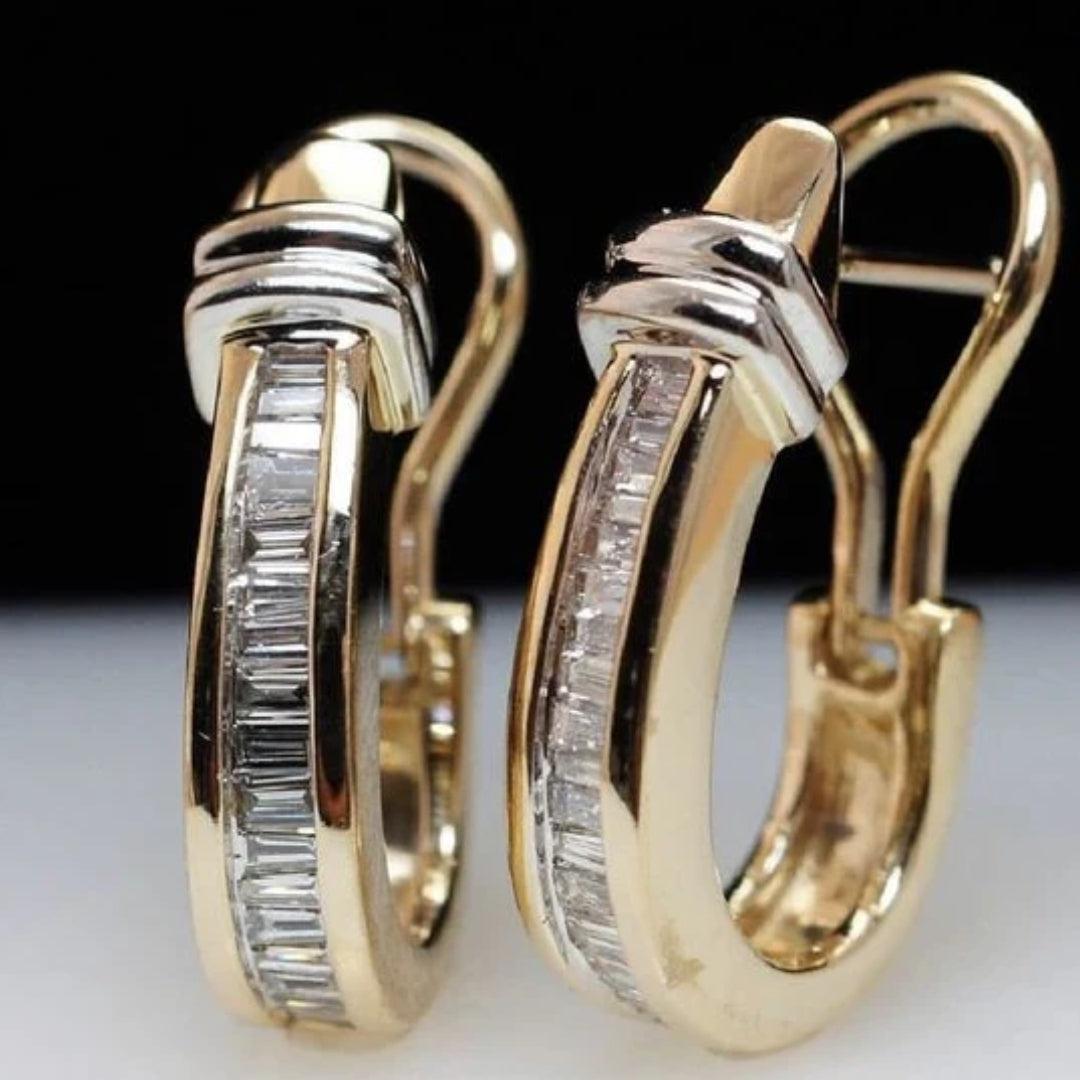 Odile | Vintage Gold Diamond Earrings