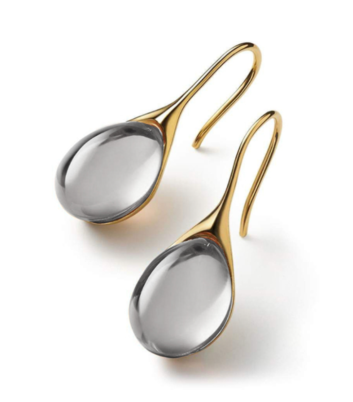 Marigold | Crystal Drop Earrings Gold and Silver