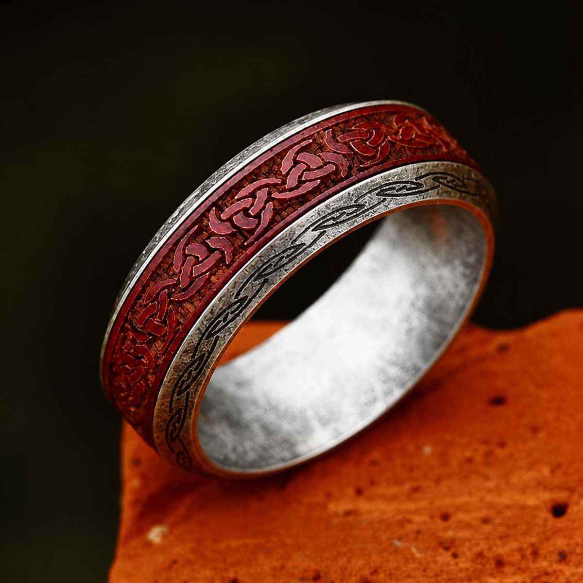 Finnian | Celtic Red Legacy Ring