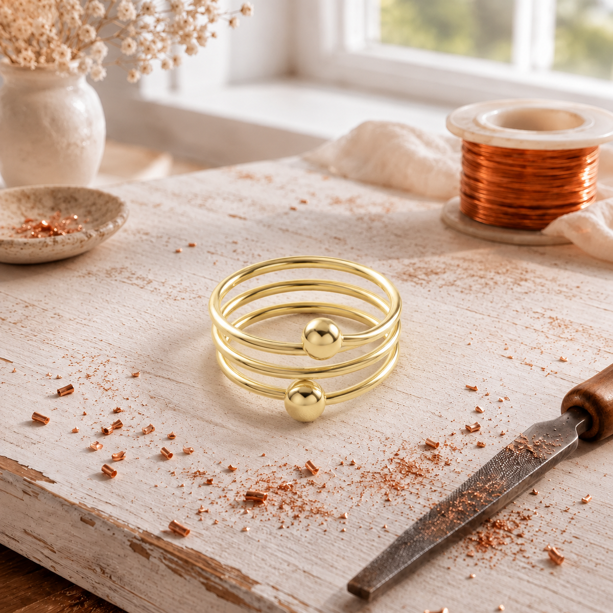 Viola | Roundloop Copper Ring