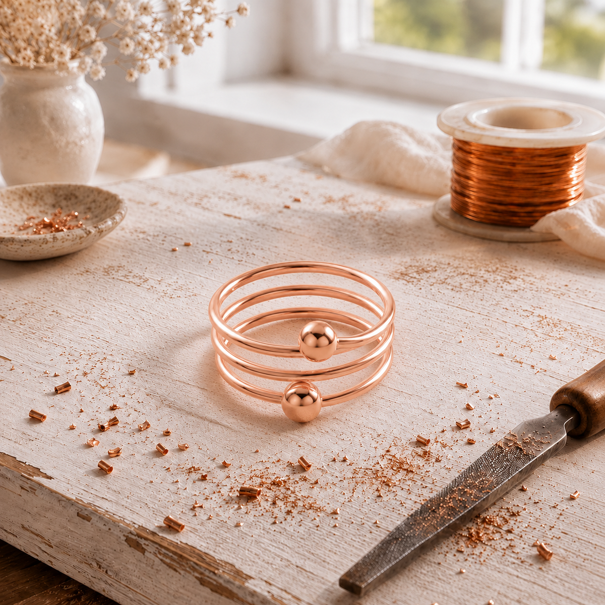 Viola | Roundloop Copper Ring