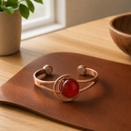 Patricia's Garnet Copper Bracelet