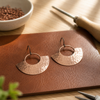 Iris | Copper Drop Earrings