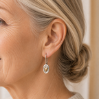 Silver and Gold Earrings |