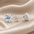Elyse | White Gold Chic Earrings