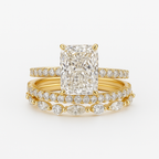 Jaily 3-Piece Wedding Ring Set | Gold