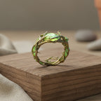 Green Opal Natural Ring