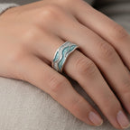 Maren | Turquoise Wave Silver Ring