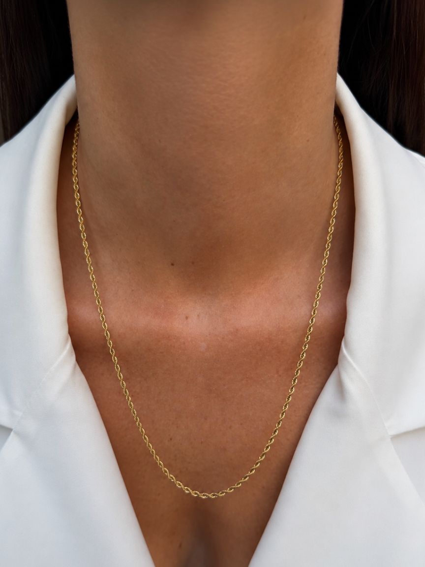 Mini Long Torchon Necklace