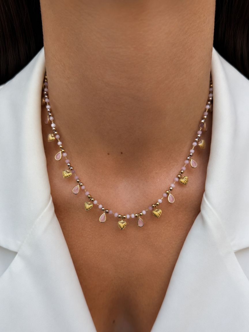 Ayla Pink Necklace