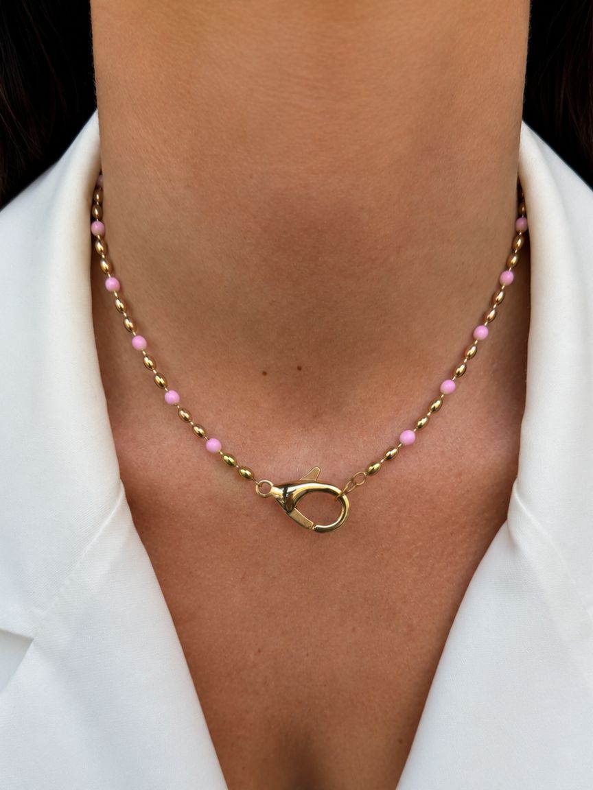 Lipari Necklace Light Pink