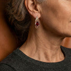 Mabel | Ruby Drop Earrings