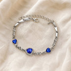 Beatrice | Crystal Heart Link Bracelet