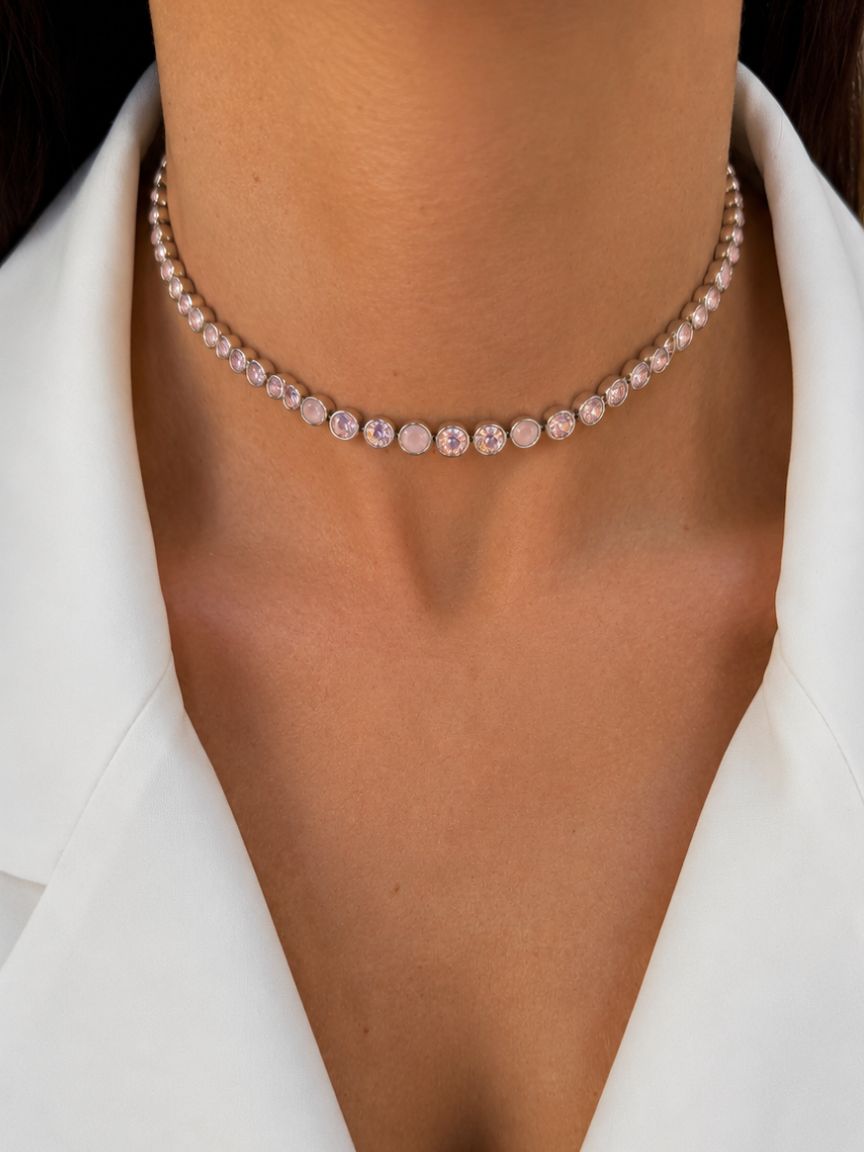 Sachi Soft Pink Necklace