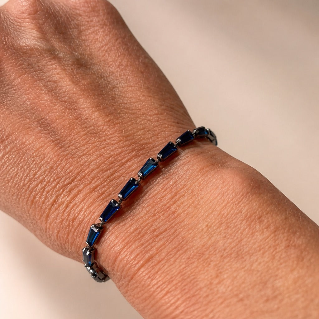 Emily | Blue Zirconia Tennis Bracelet