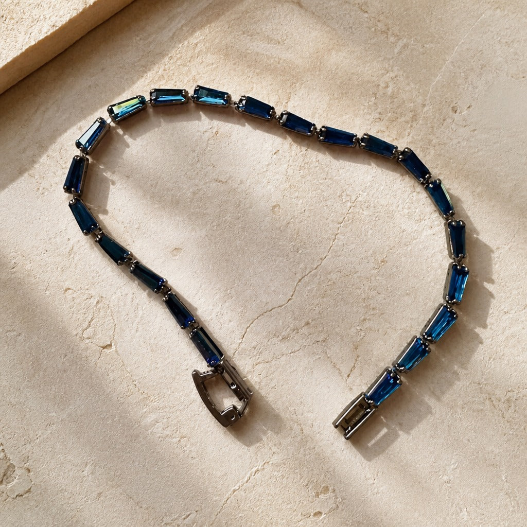 Emily | Blue Zirconia Tennis Bracelet