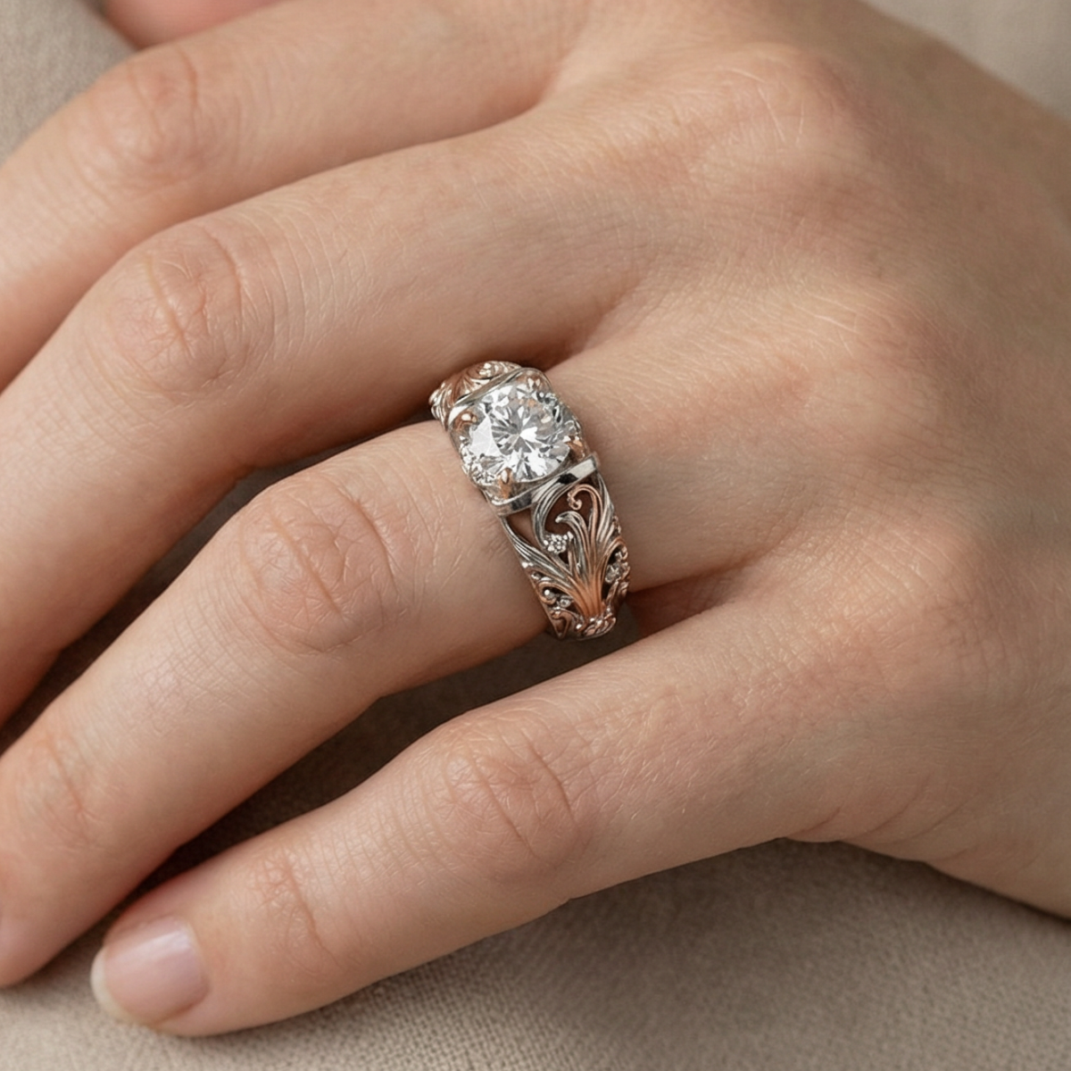Bess | Exotic Crystal Silver Ring