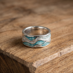 Effie | Turquoise Seasilver Ripple Ring