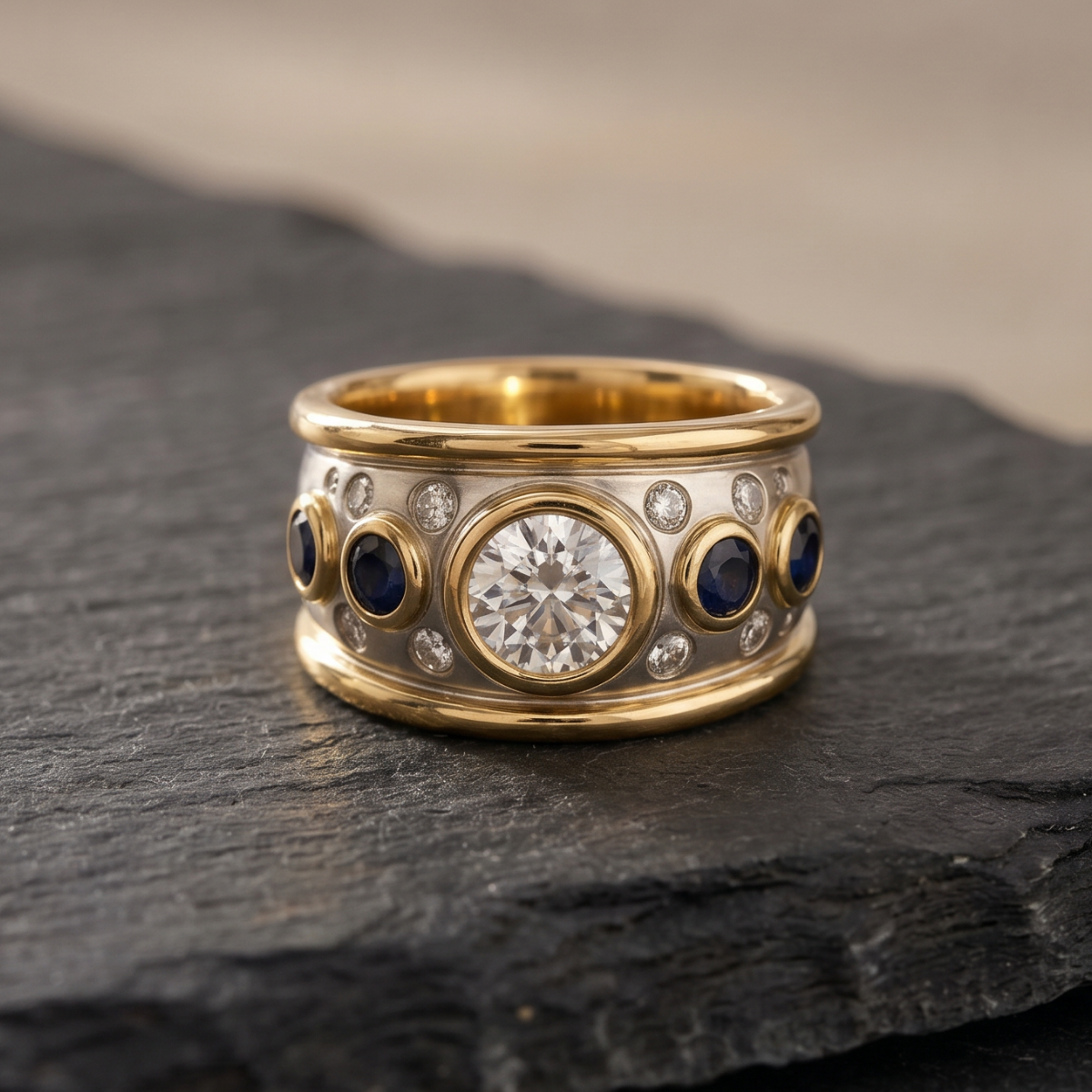 Aria | Vintage Cubic Zirconia Inlaid Ring