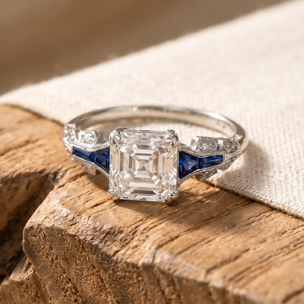 Brigitte | Vintage Royal Blue Heirloom Ring