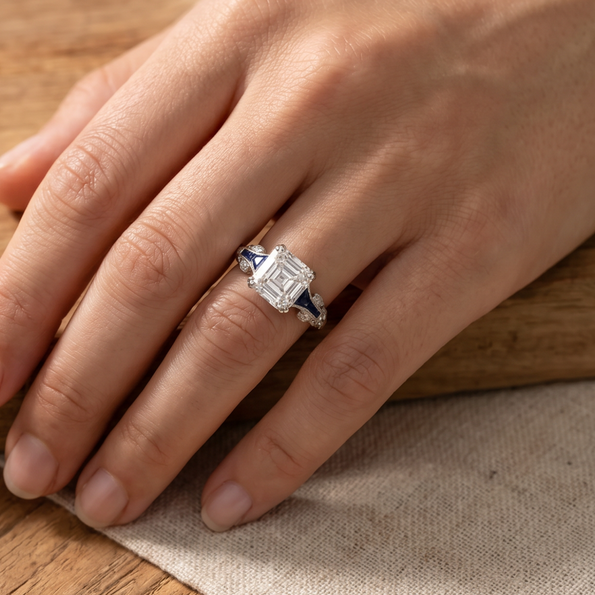 Brigitte | Vintage Royal Blue Heirloom Ring