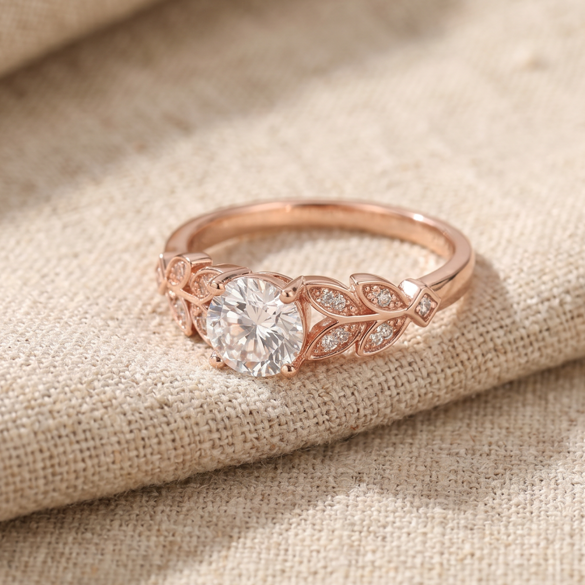 Delphine | Exotic Flower Crown Zirconia Gold Ring