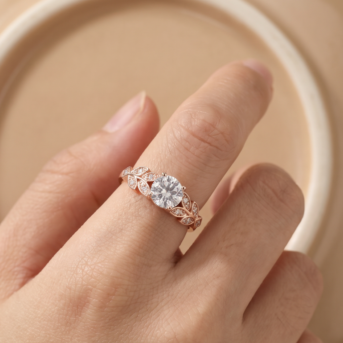 Delphine | Exotic Flower Crown Zirconia Gold Ring
