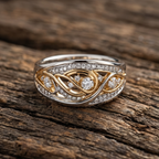 Anouk | Hoop Ring Made of Gold and Silver