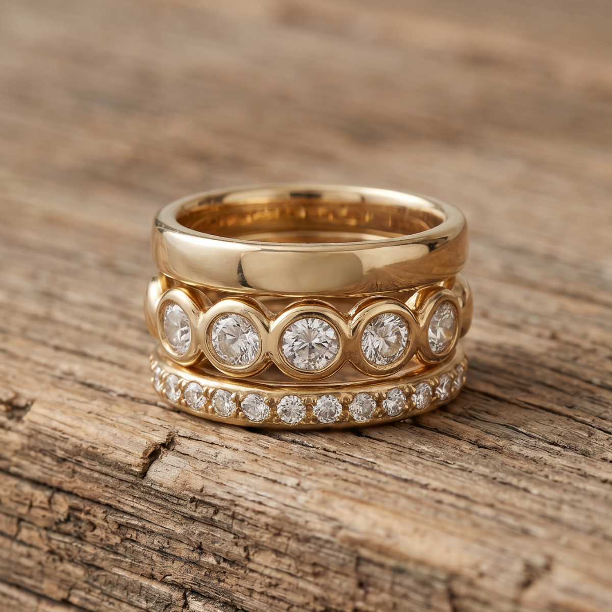 Lorelei | Magica Gold Forged Rings