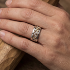 Elodie | Vintage Gold & Silver Ivy Zirconia Ring