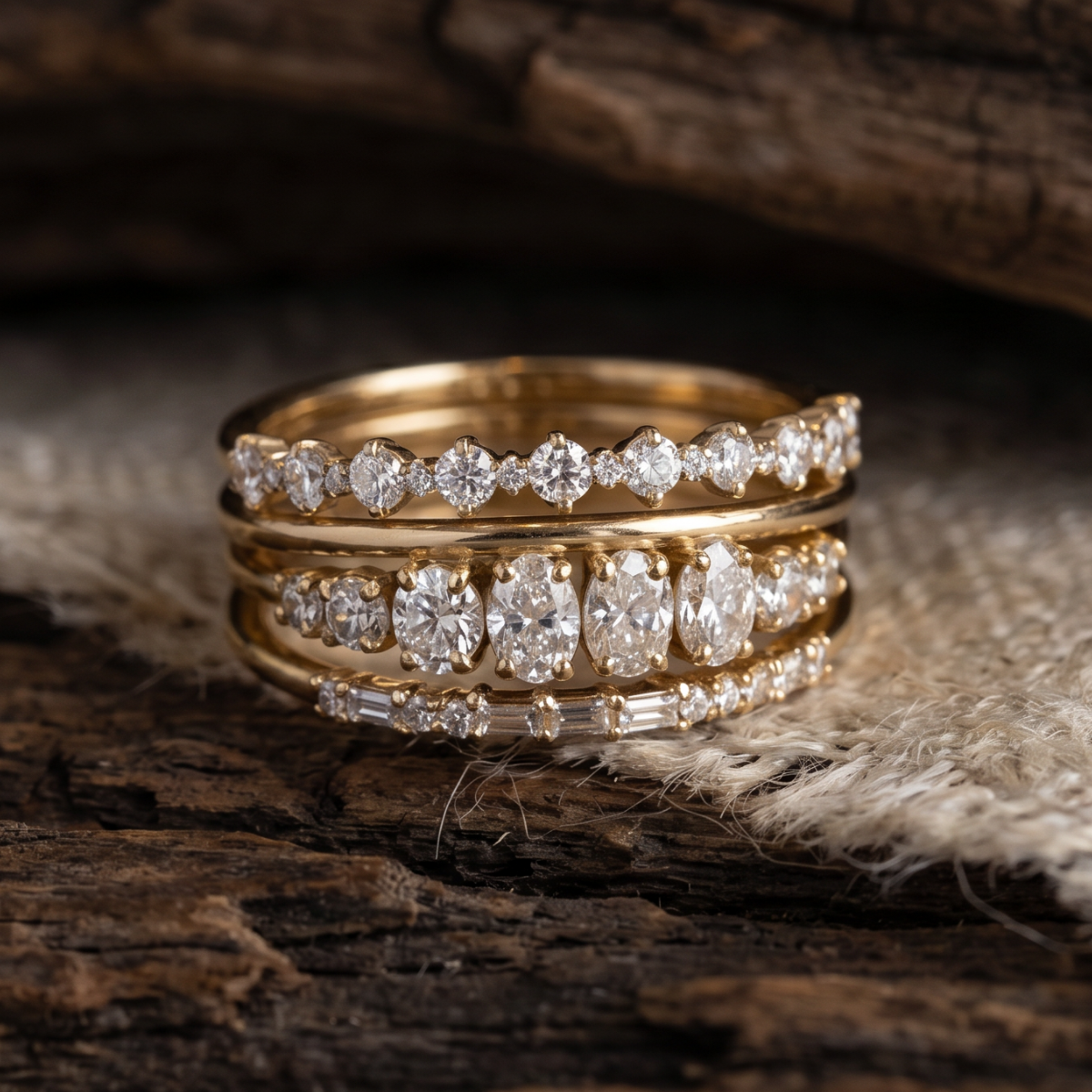 Colette | Vintage Elegant Zirconia Ring Set