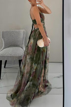Alexia | Elegant Sleeveless Floral Evening Dress