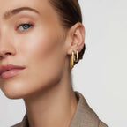 Bérénice | Gold Circle Hoop Earrings