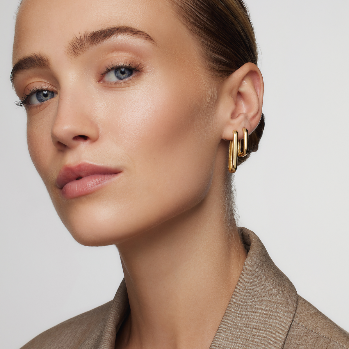 Bérénice | Gold Circle Hoop Earrings