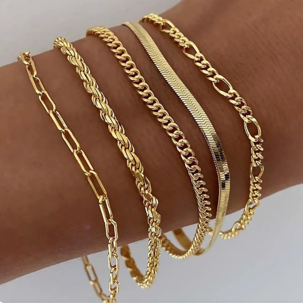 Wynne | Gold Layered Bracelet Set