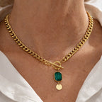 Viridian | Emerald Pendant Necklace